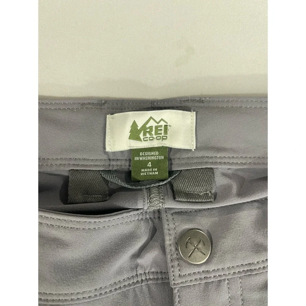 Rei Co-op  Kartoni Women's Roll Up Pants Grey Size 4 Hiking Outdoor SPF